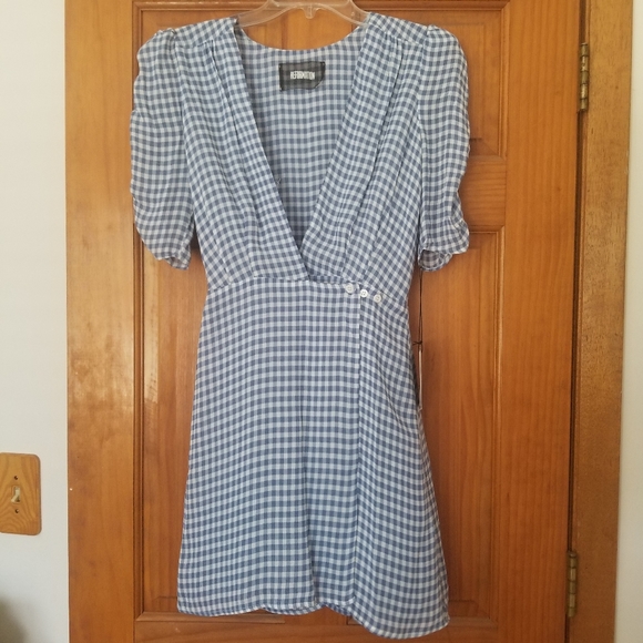 Reformation Lorena Dress in Skyline - Picture 4 of 6